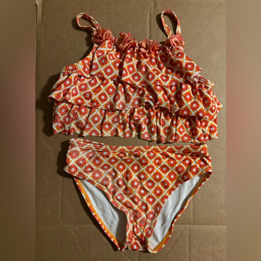 Crazy 8 two piece floral swimsuit - size 5